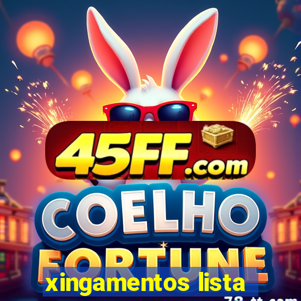 xingamentos lista